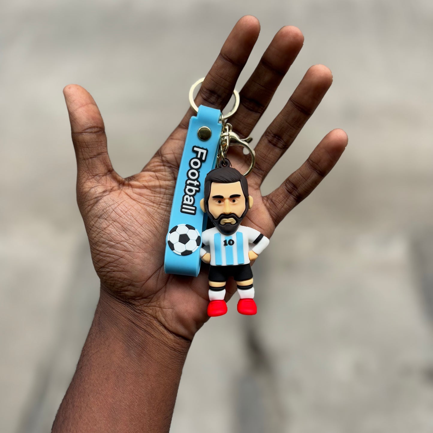 Messi - 3D Silicone Keychain