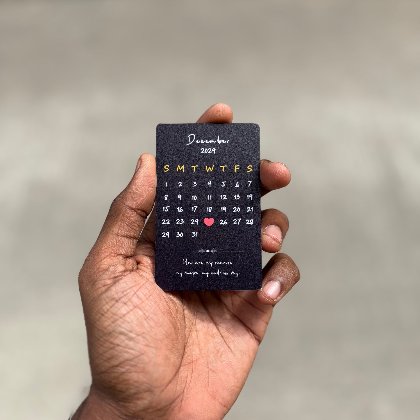 Special Date Wallet Card - Premium Matte Finished
