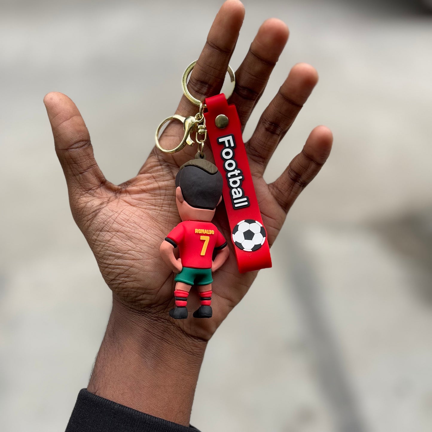 Ronaldo - 3D Silicone Keychain