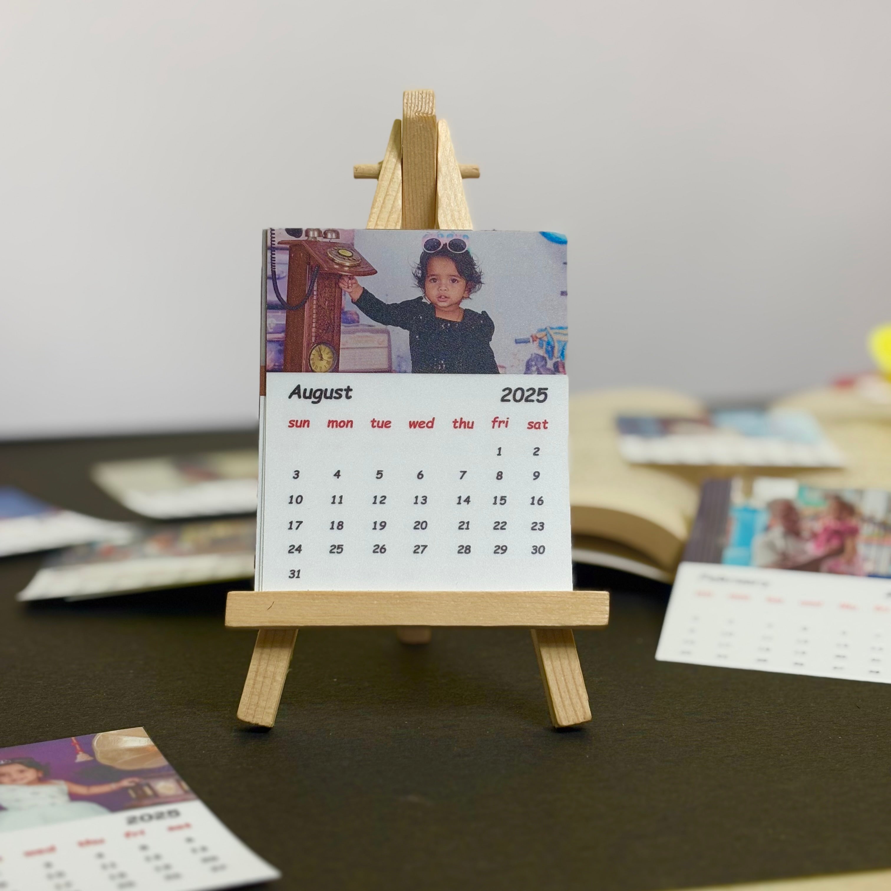 2025 Customized Polaroid Calendar with 7 Polaroids and 2 Photo Strips