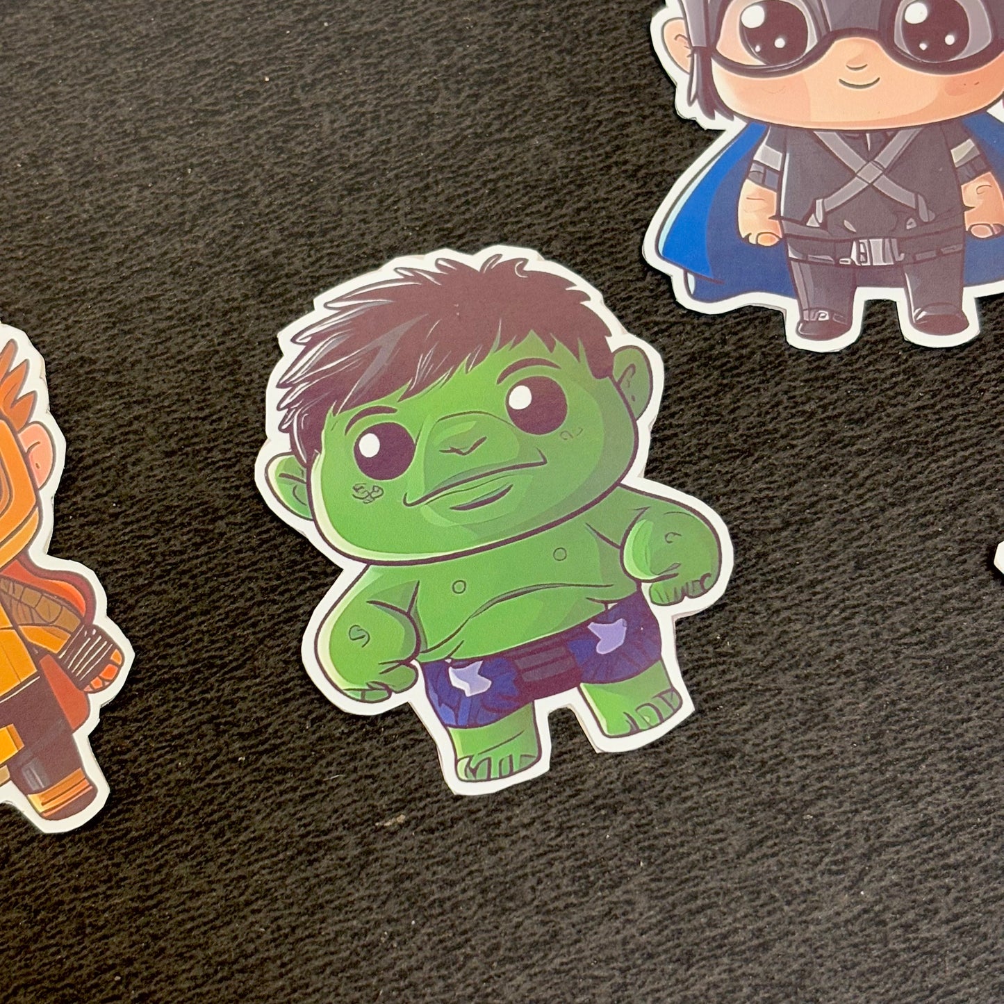 Set of 12 Avengers Stickers - Cartoon Style