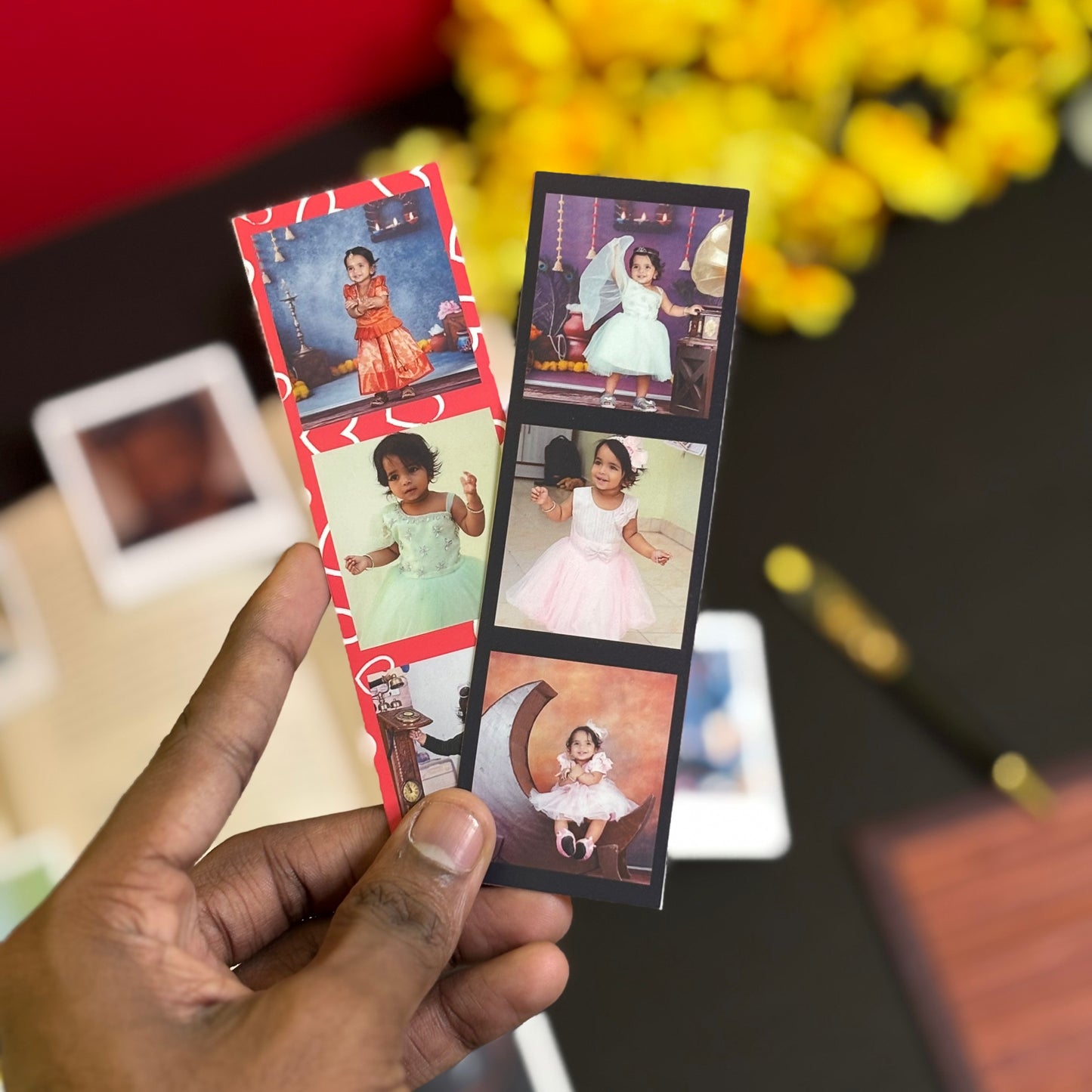 2025 Customized Polaroid Calendar with 7 Polaroids and 2 Photo Strips Free !
