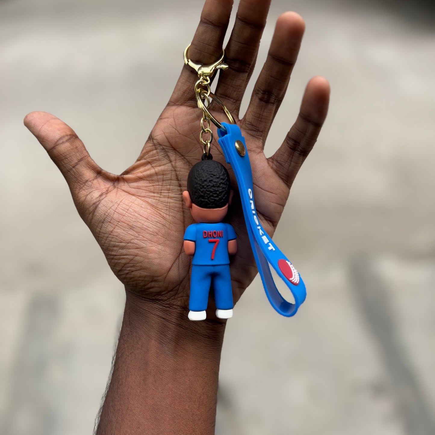 Dhoni - 3D Silicone Keychain