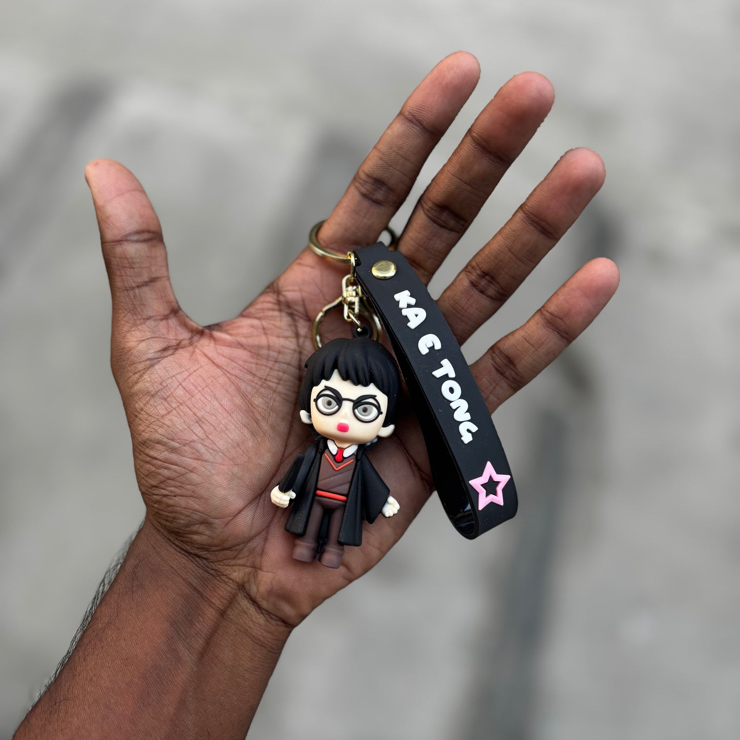 Harry Potter ( Black ) - 3D Silicone Keychain