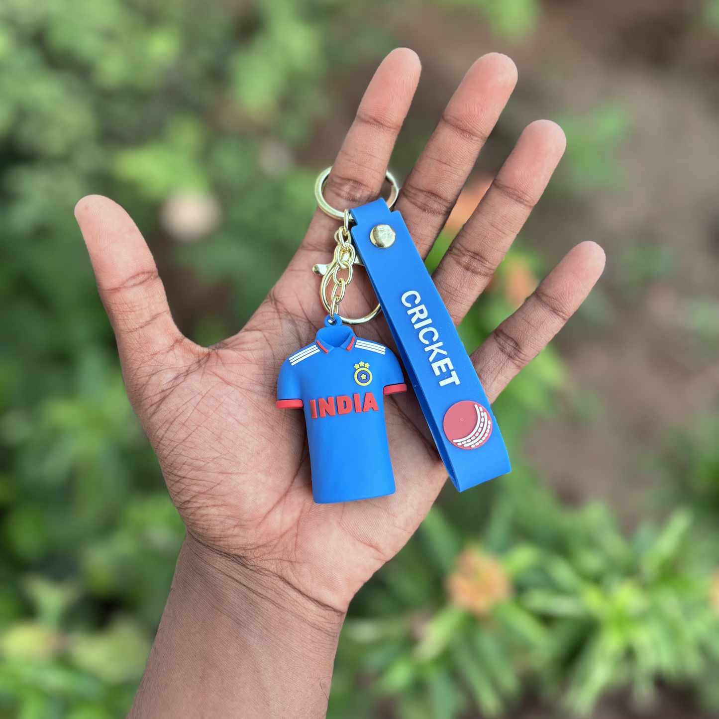 Rohit Sharma T-shirt - 3D Silicone Keychain