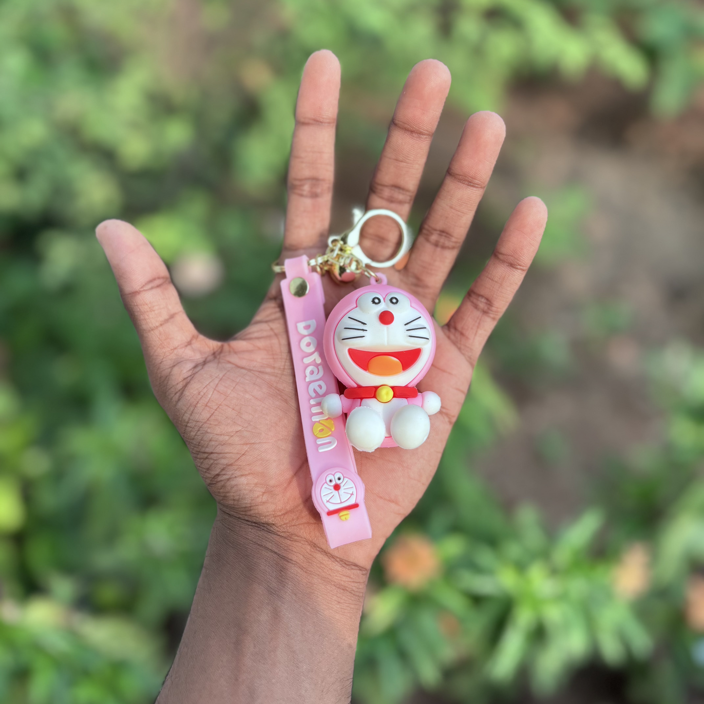 Doraemon Pink - 3D Silicone Keychain