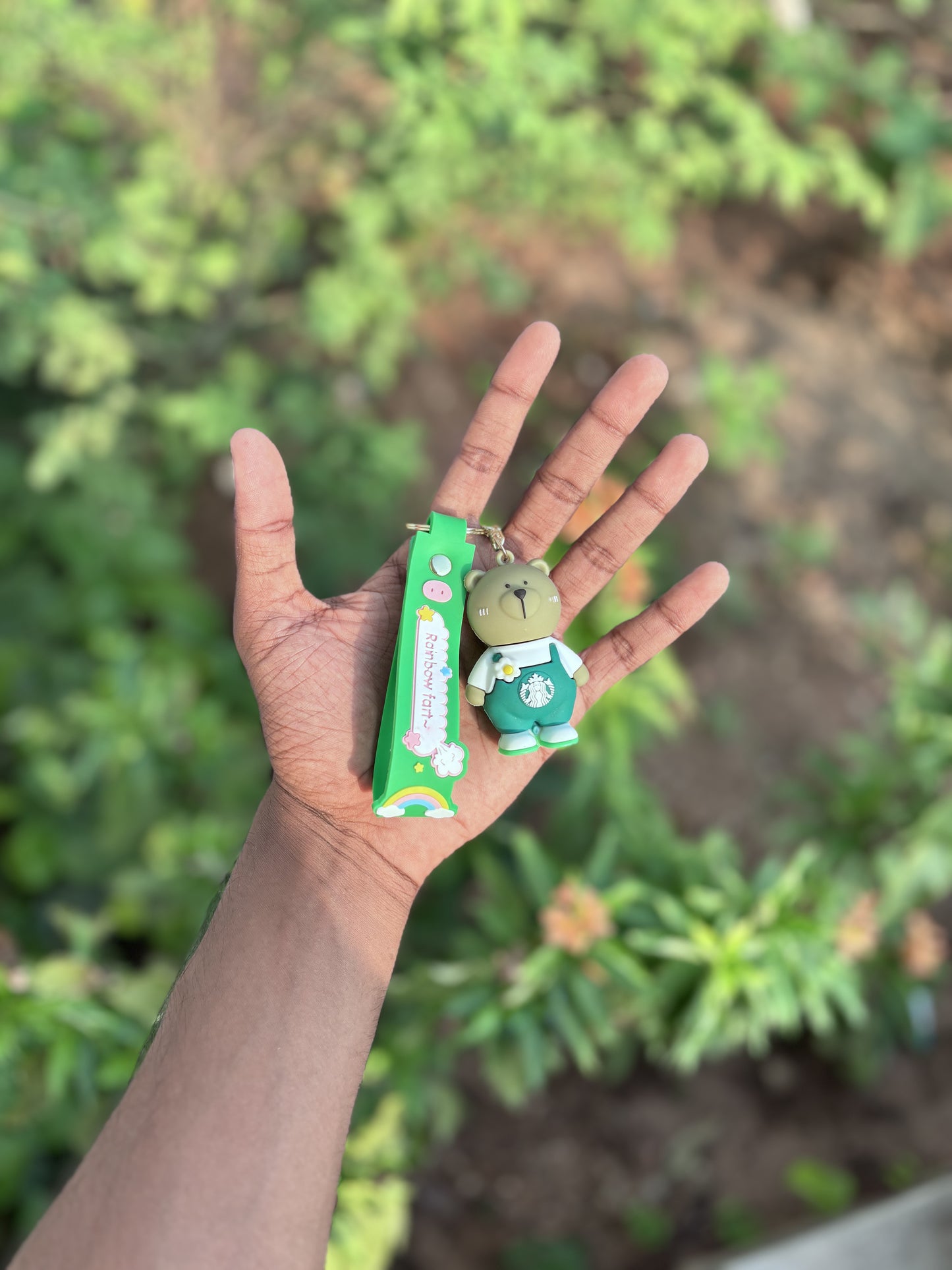 Cute Starbucks Panda - 3D Silicone Keychain