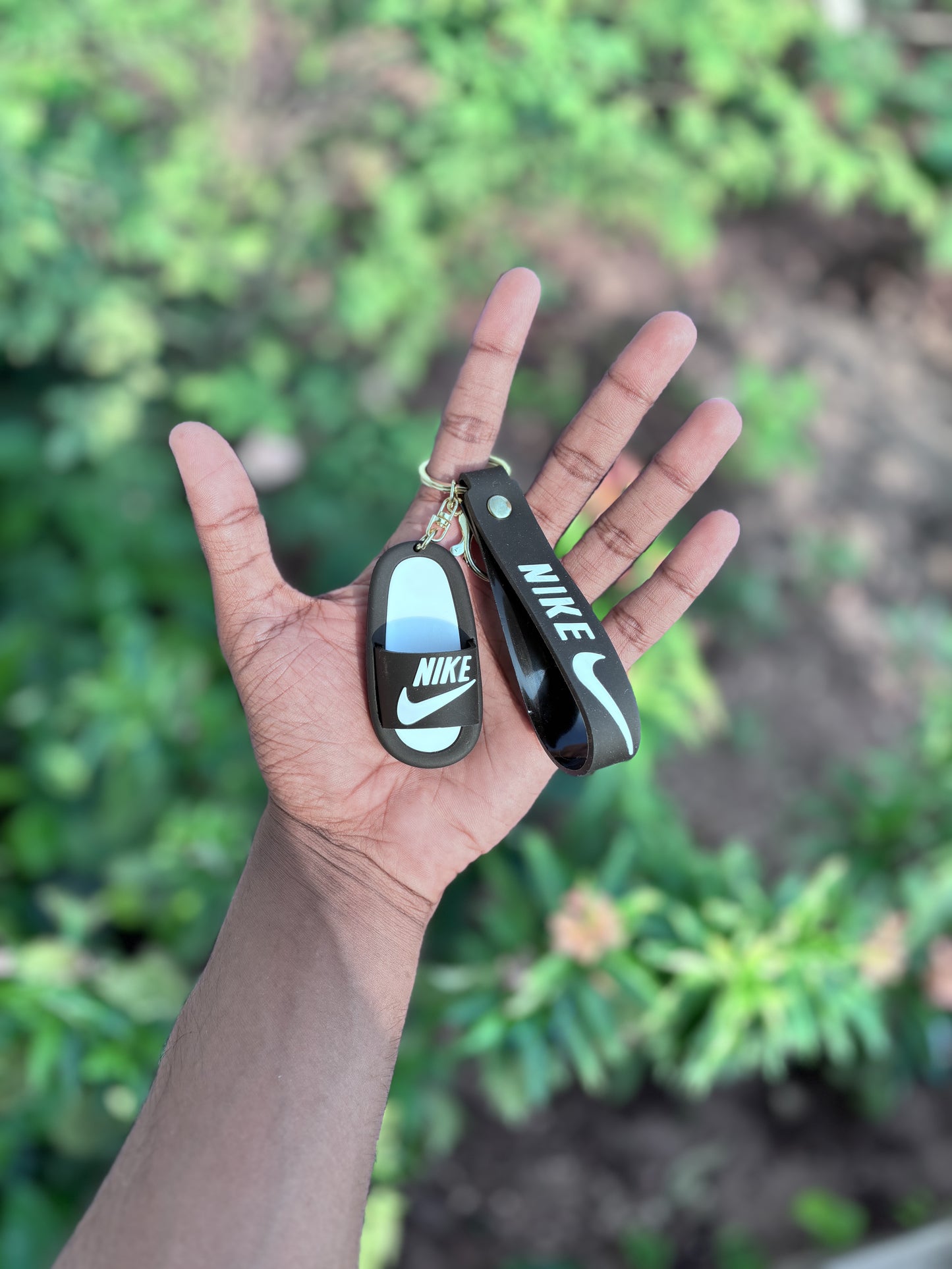 Nike black slipper - 3D Silicone Keychain