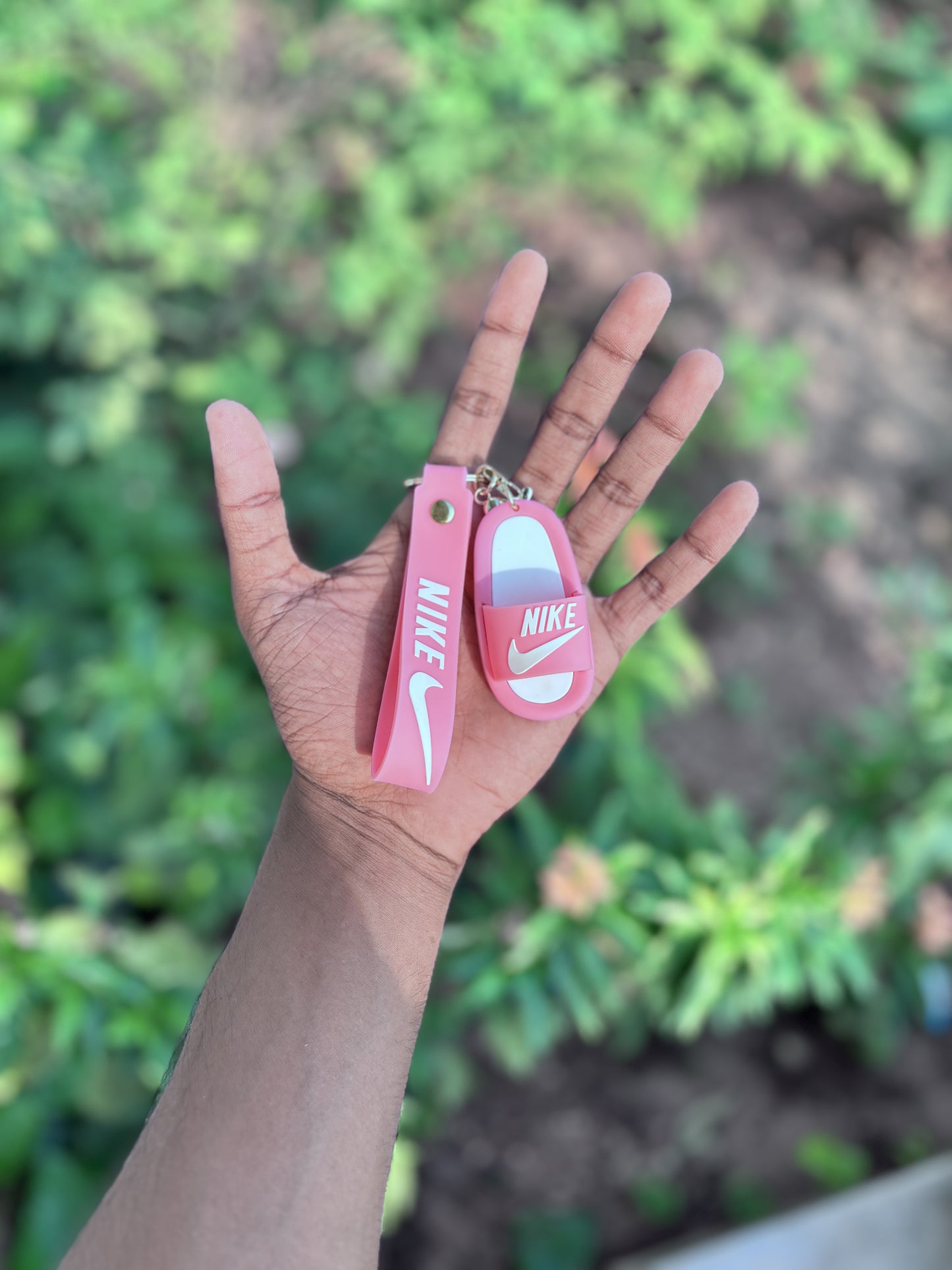 Nike Pink Slipper - 3D Silicone Keychain