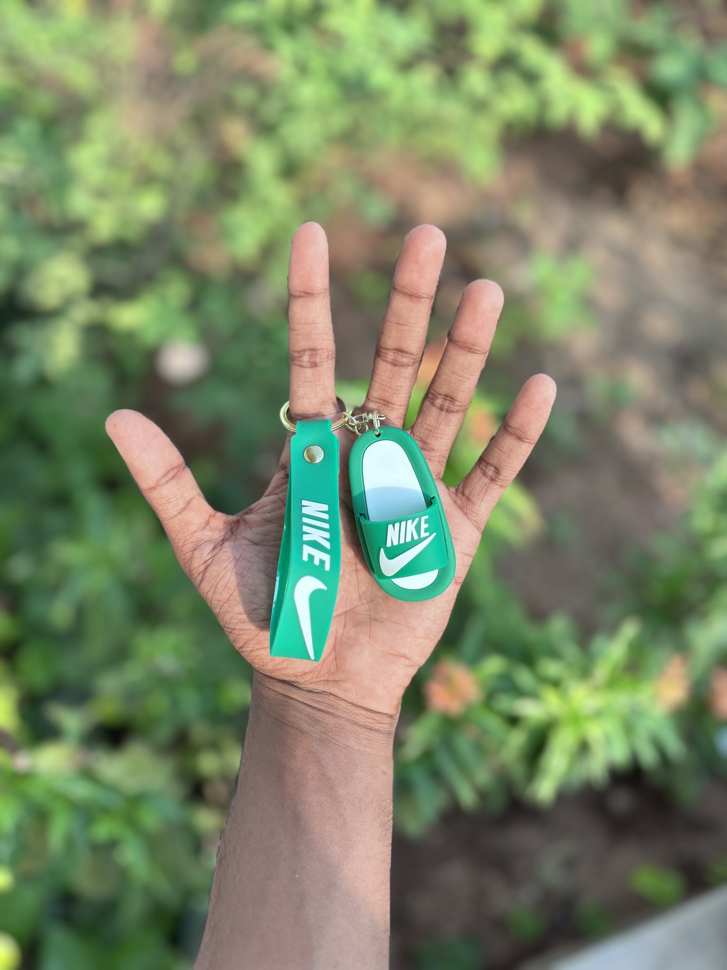 Nike Green Slipper - 3D Silicone Keychain