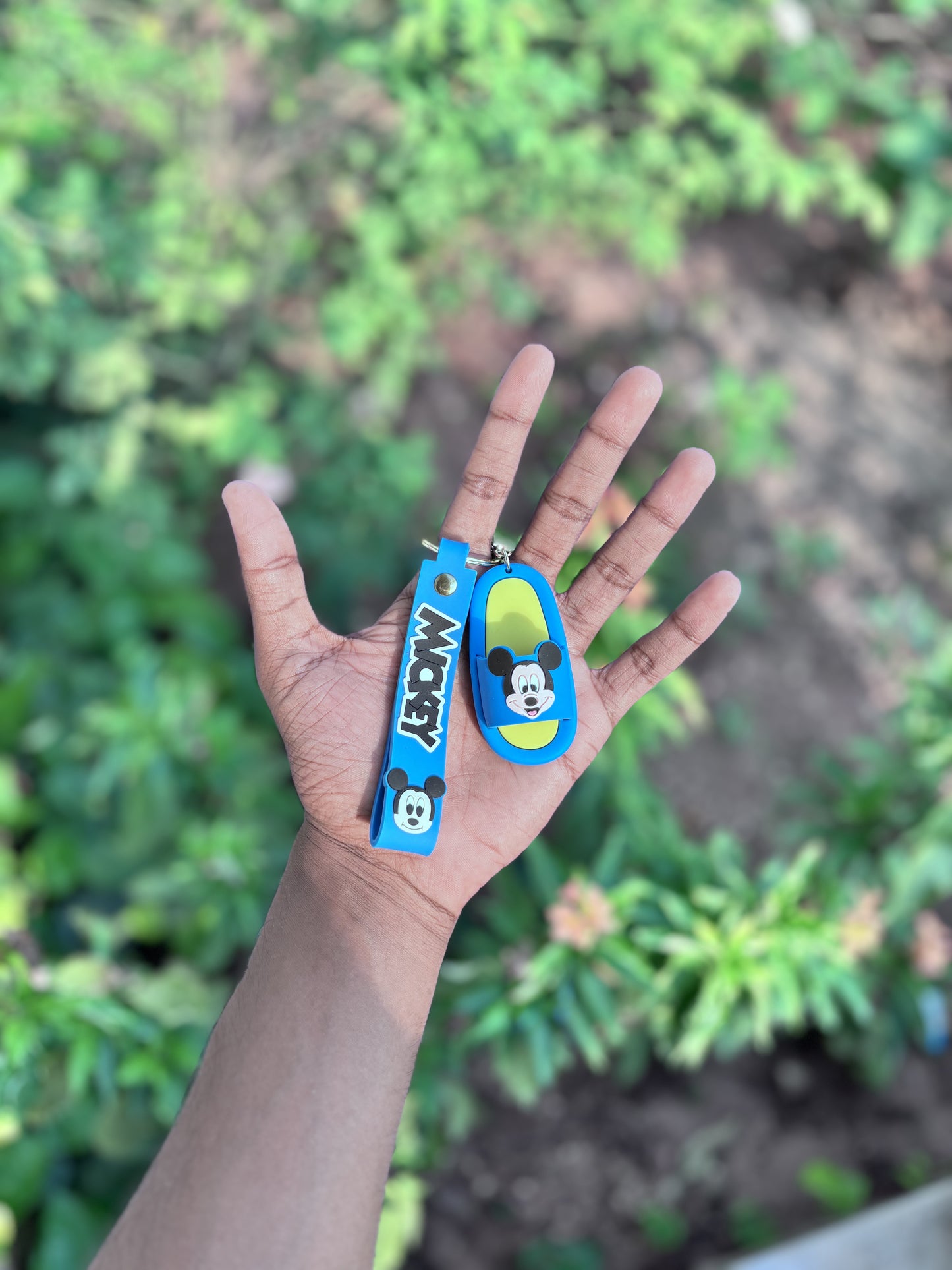 Mickey Mouse Blue Slipper - 3D Silicone Keychain