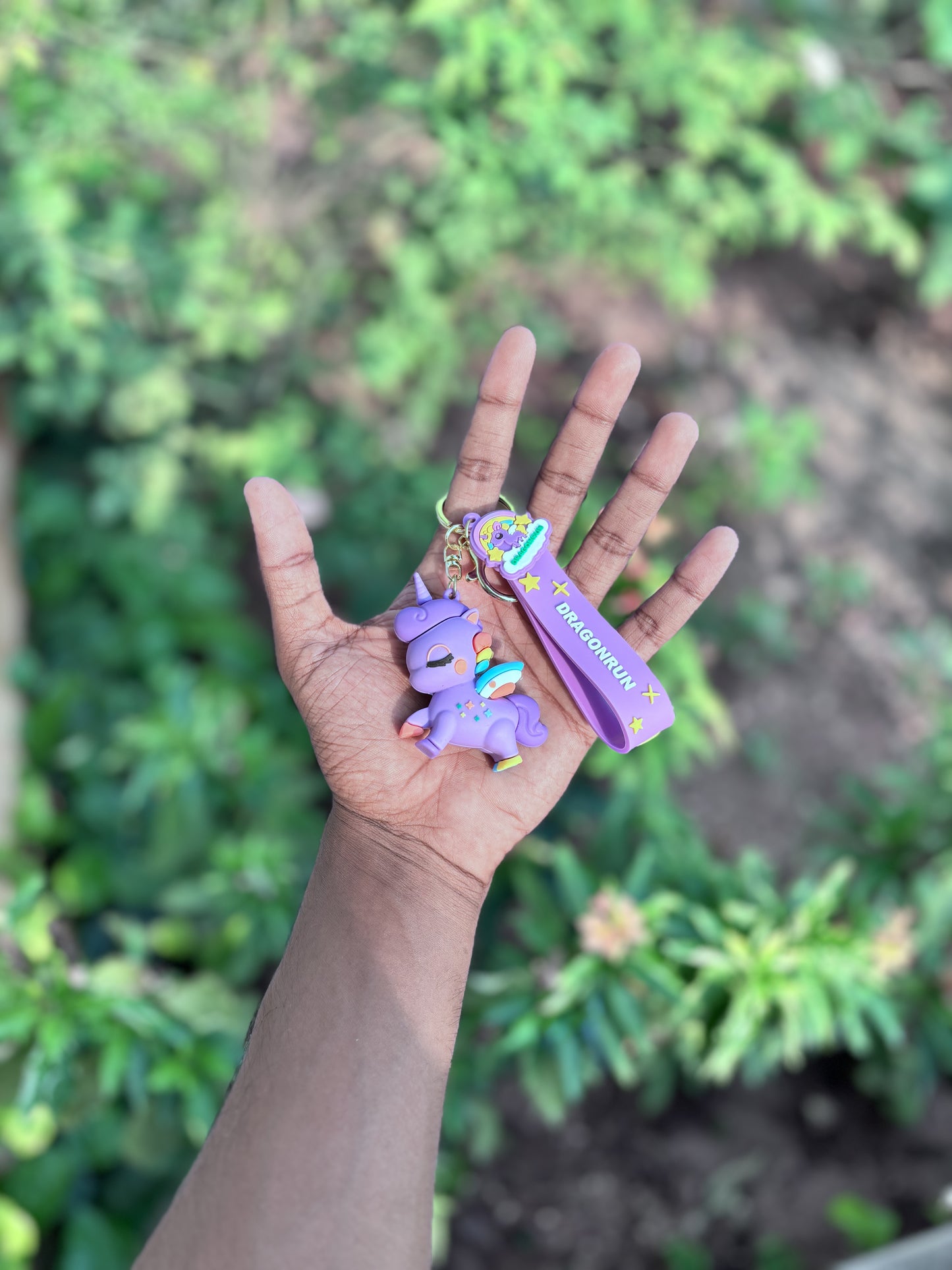 Purple Unicorn - 3D Silicone Keychain