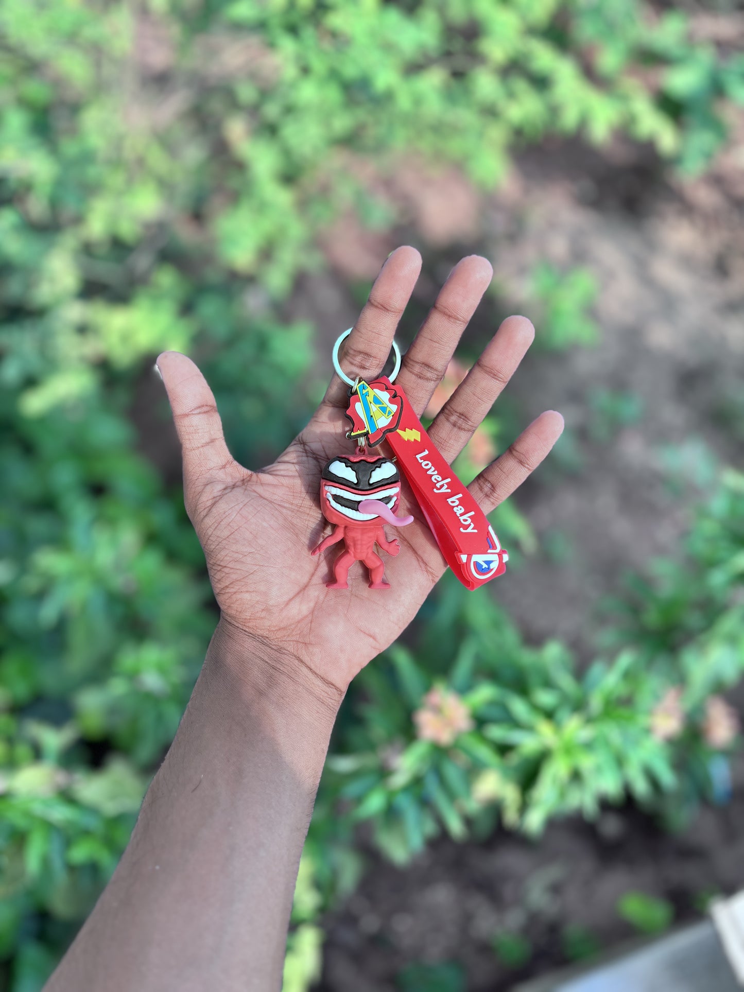 Red Venom - 3D Silicone Keychain