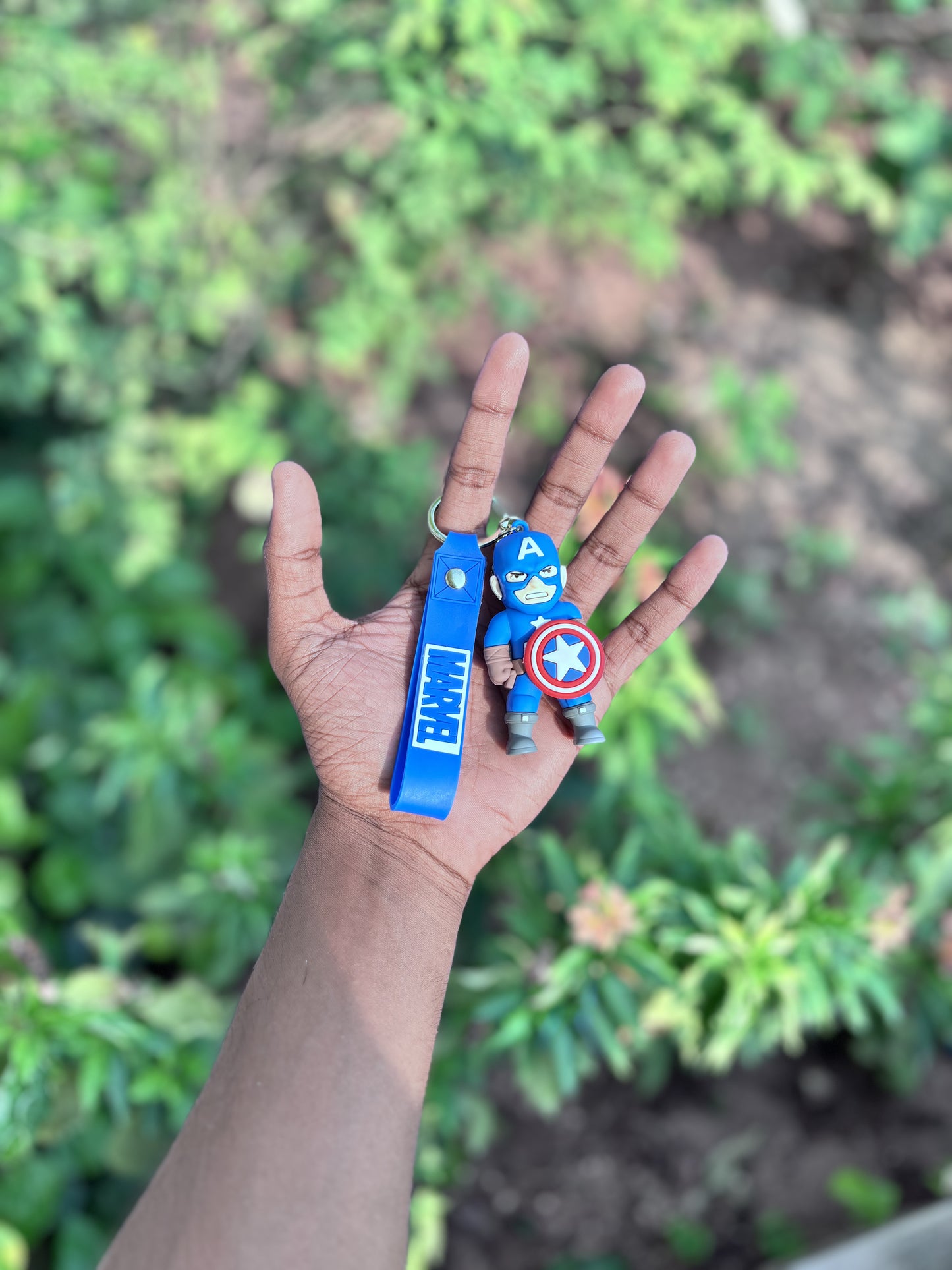 Captain America - 3D Silicone Keychain