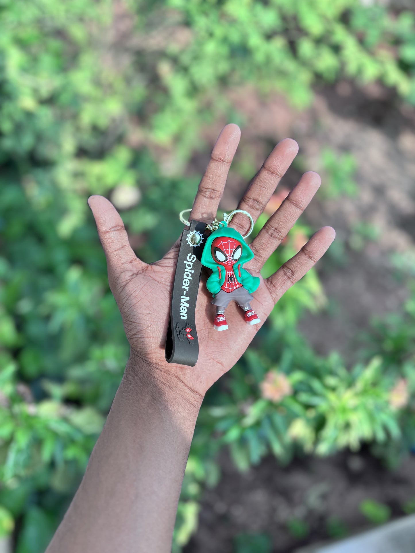 Spiderman with Hoodie - 3D Silicone Keychain