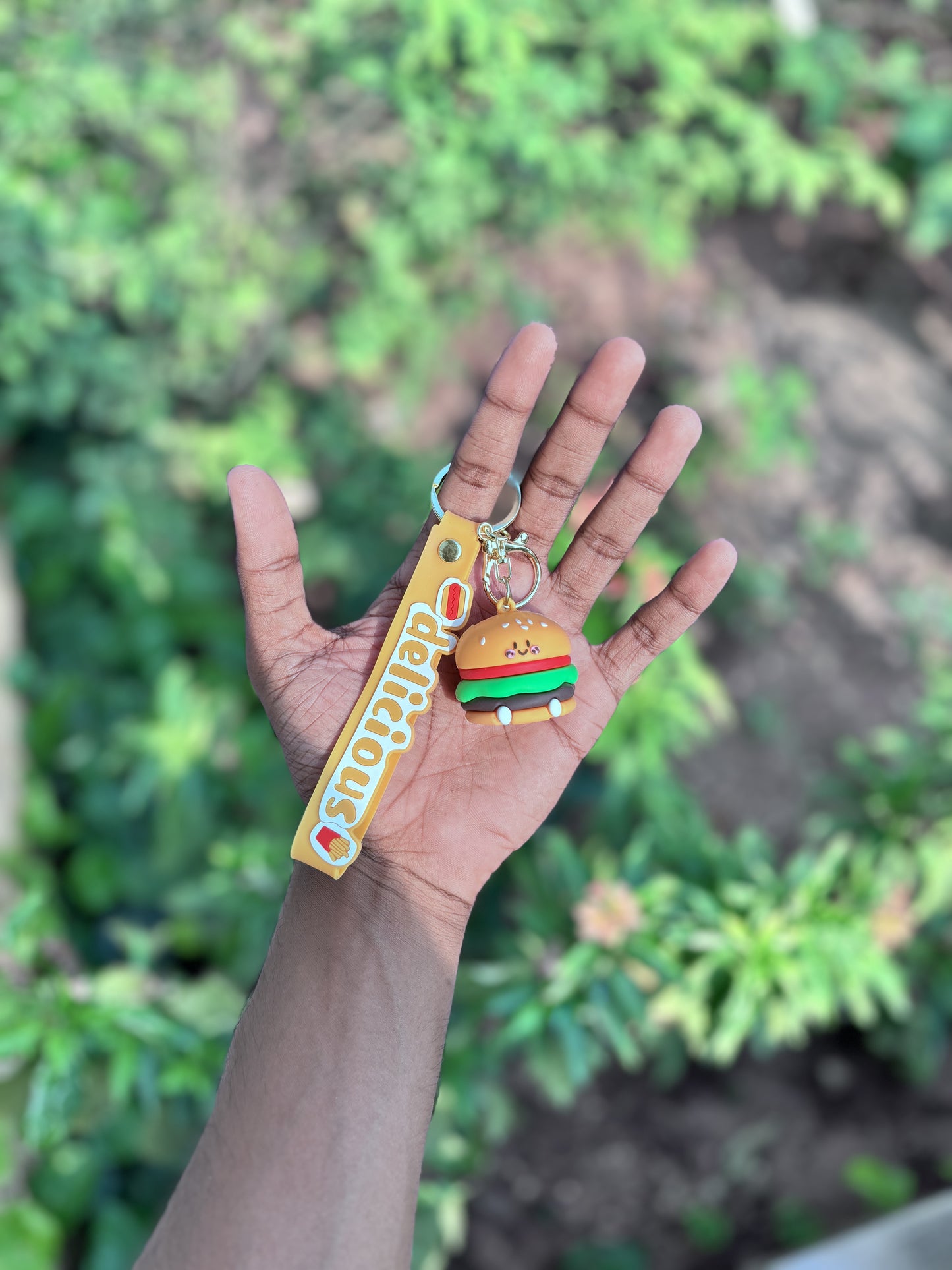 Burger - 3D Silicone Keychain