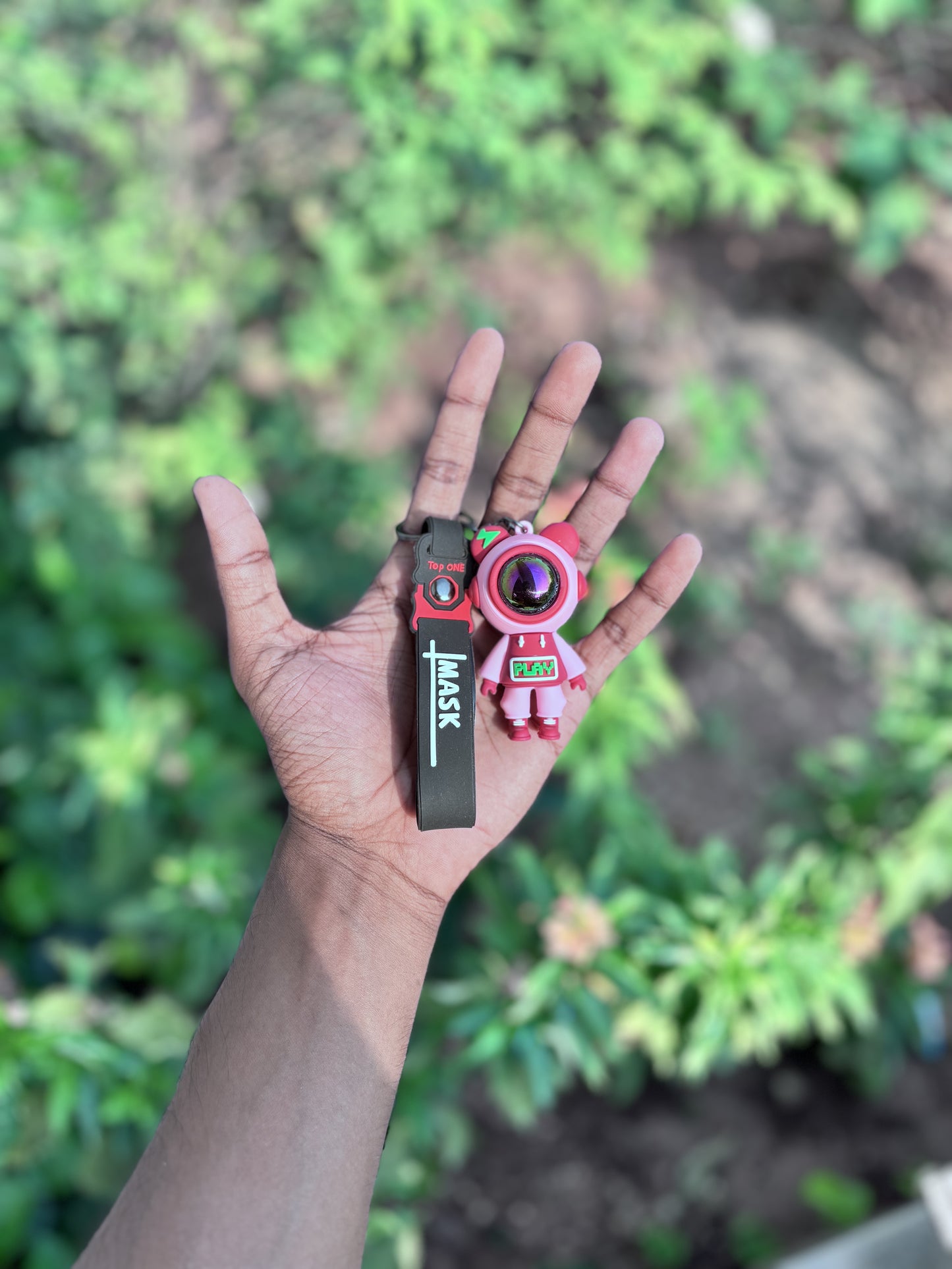 Pink Astronaut - 3D Silicone Keychain