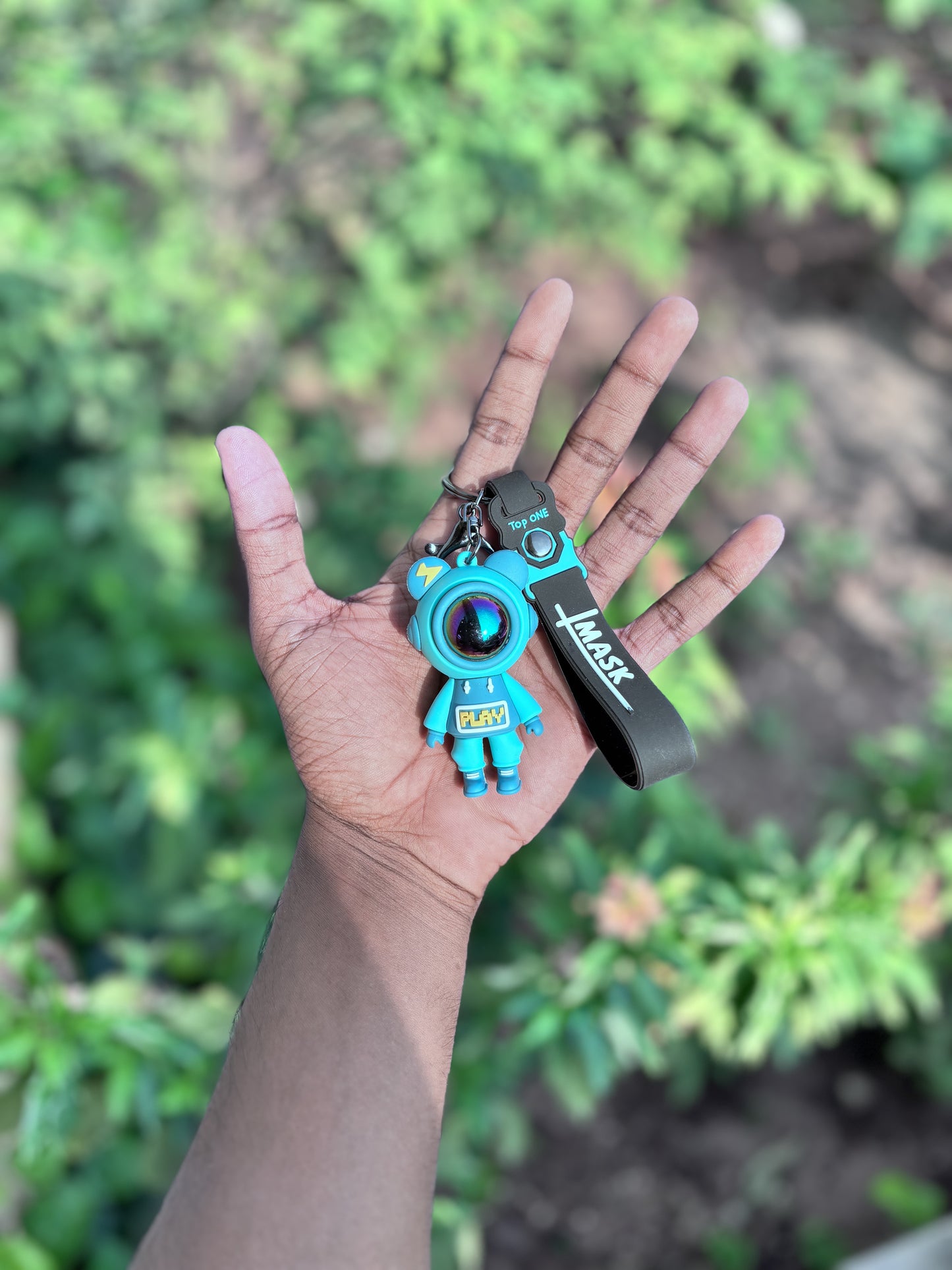 Green Astronaut - 3D Silicone Keychain