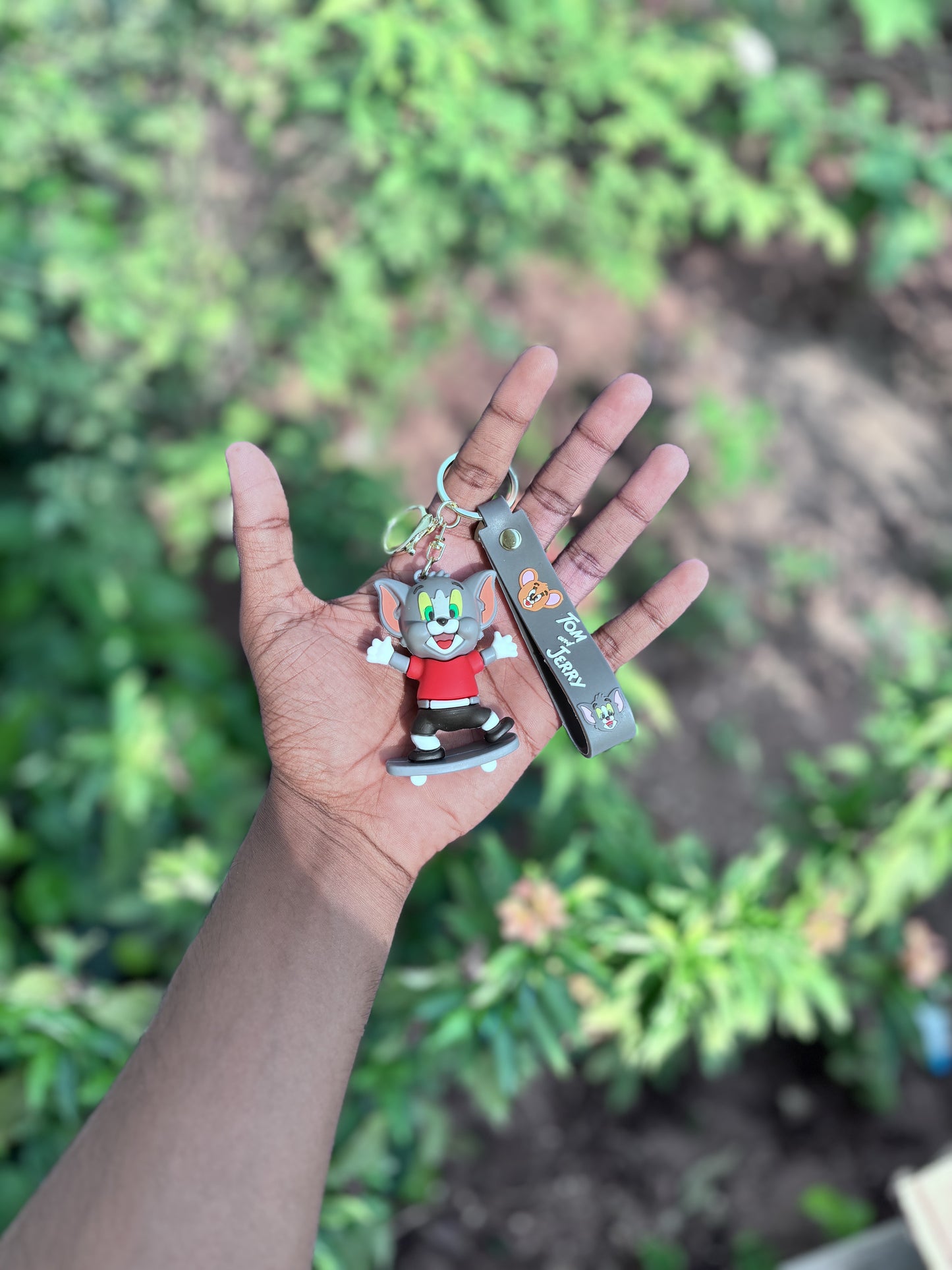 Tom with Skateboard - 3D Silicone Keychain