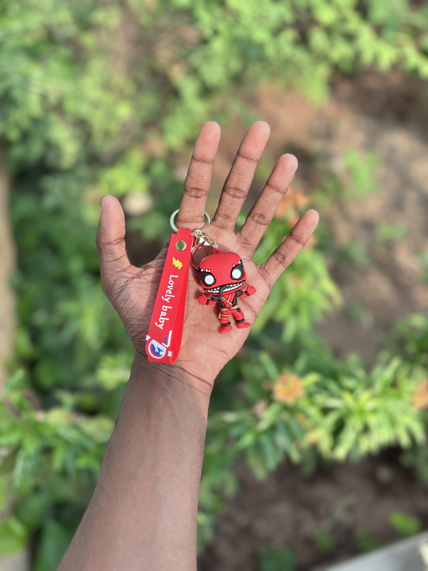 Red Venom - 3D Silicone Keychain