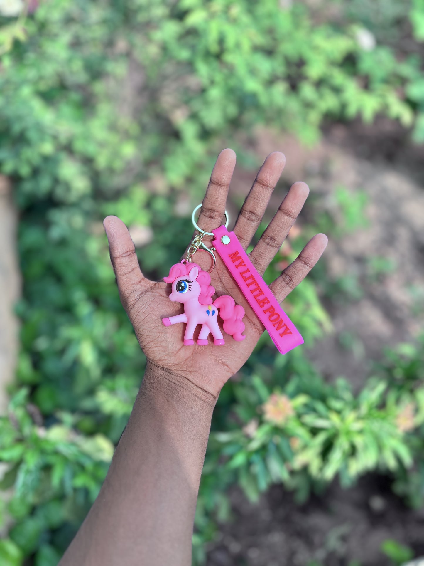Pink Unicorn - 3D Silicone Keychain