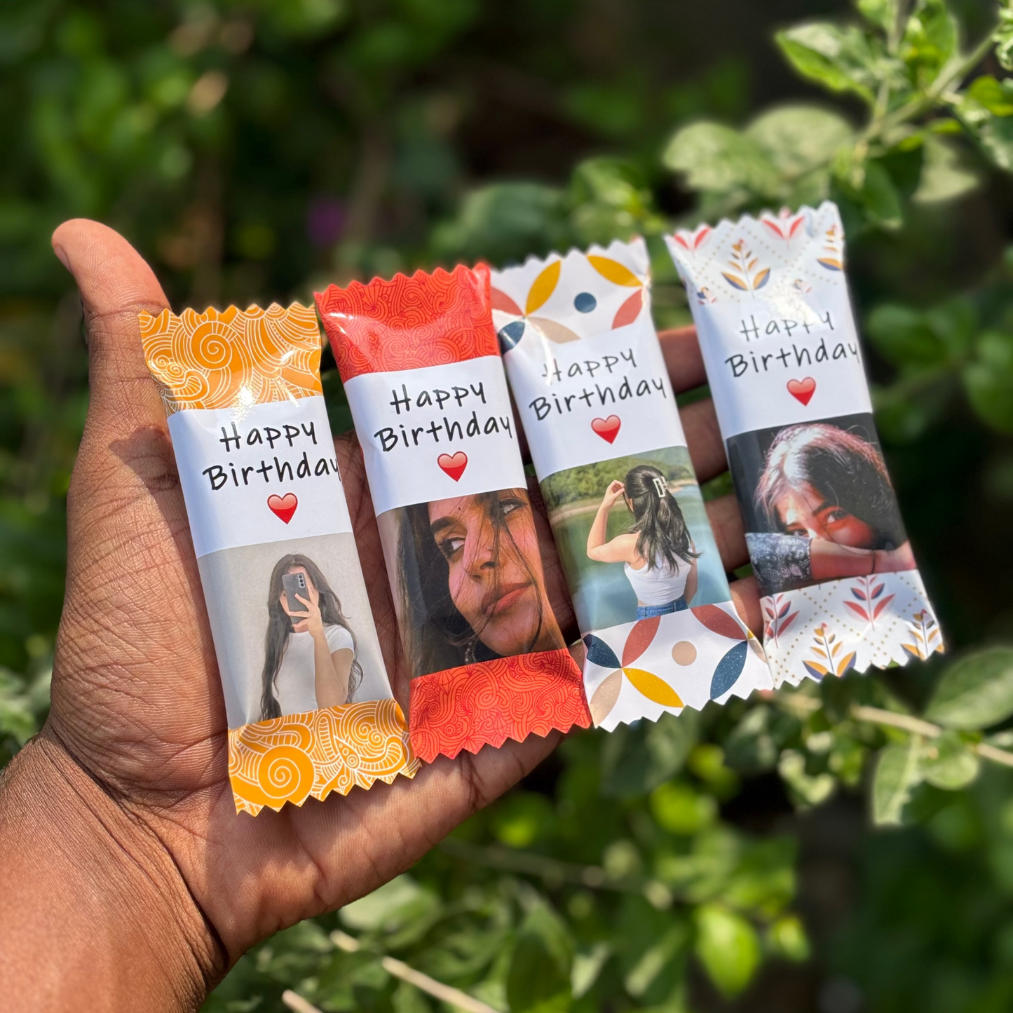 Customized Chocolate with Photo and Name ( 1 Pc )