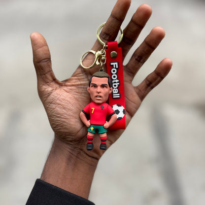 Ronaldo - 3D Silicone Keychain