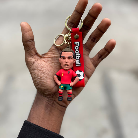 Ronaldo - 3D Silicone Keychain