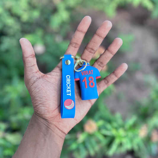 Virat Kohli T-shirt - 3D Silicone Keychain