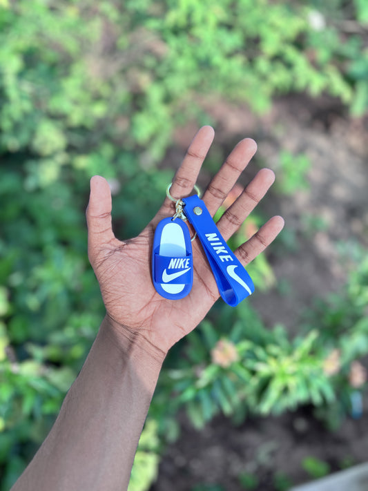 Nike Blue Slipper - 3D Silicone Keychain