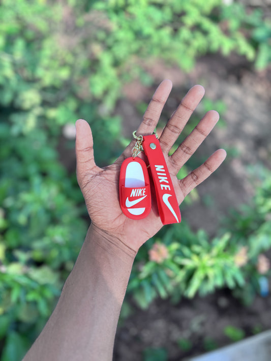 Nike Red Slipper - 3D Silicone Keychain