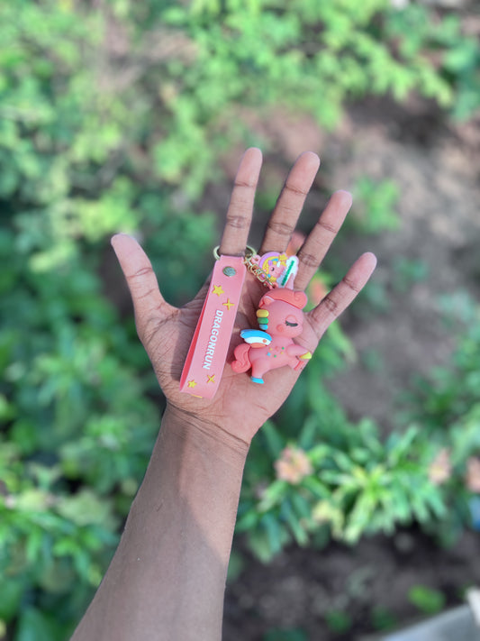 Cute Unicorn - 3D Silicone Keychain
