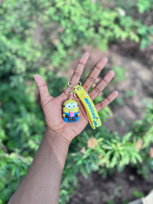 Cute Little Minion - 3D Silicone Keychain