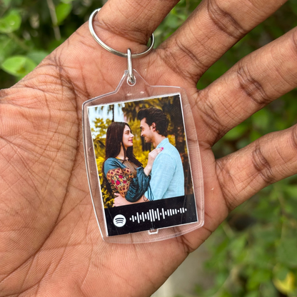 Custom Spotify Photo Keychain (Front & Back)