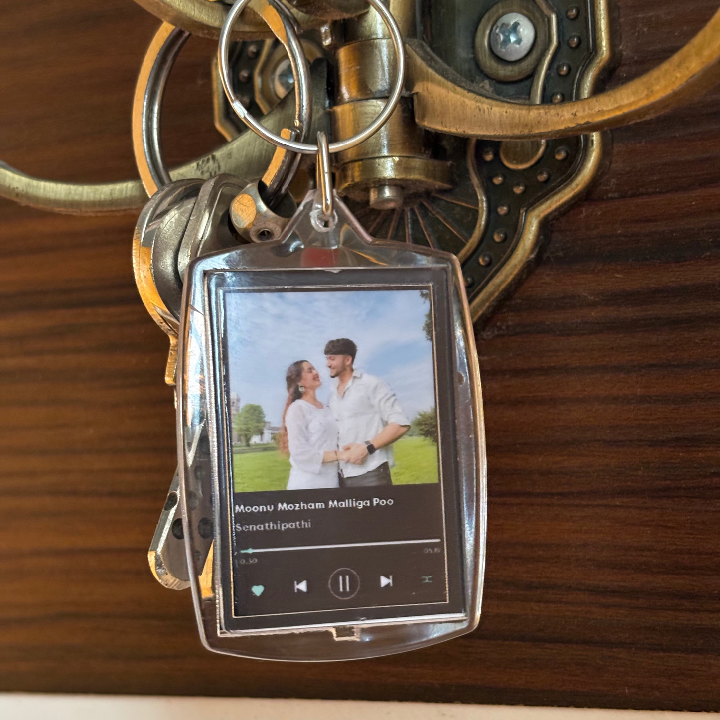 Custom Spotify Photo Keychain (Front & Back)