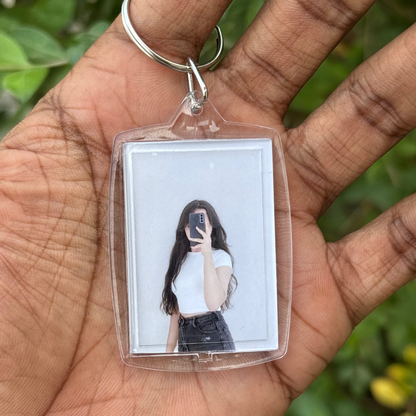Custom Google Photo Keychain (Front & Back)
