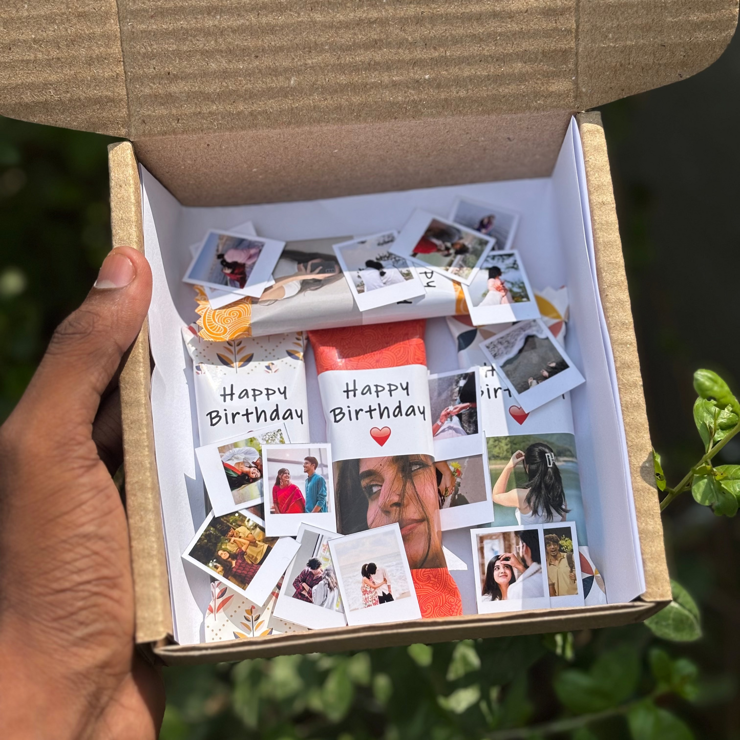 Customized Chocolate Gift Box with 16 Cute Little Polaroids