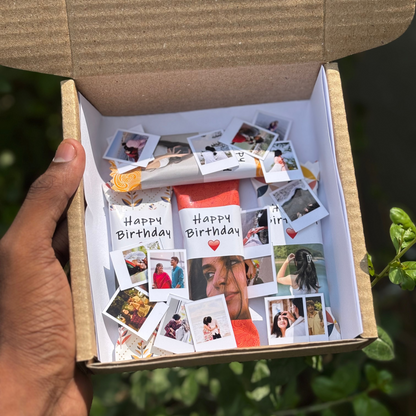 Customized Chocolate Gift Box with 16 Cute Little Polaroids