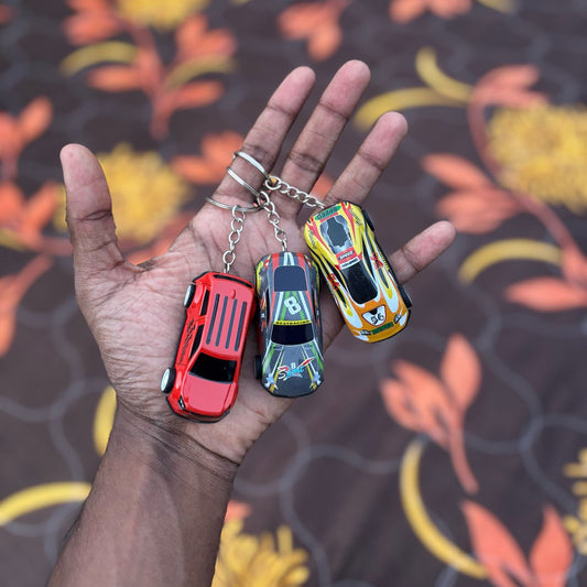 3 Pullback Car Keychains ( Set of 3 )