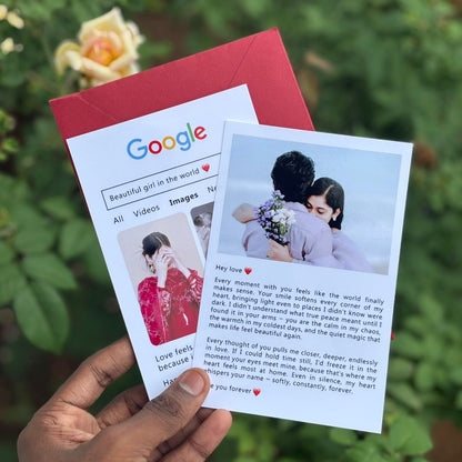 Personalized Love Letter Gift Envelope