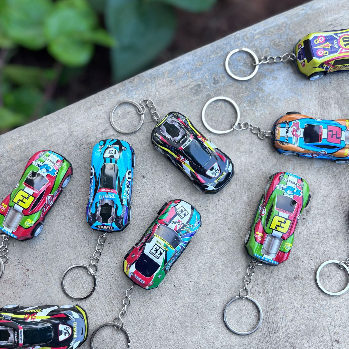 3 Pullback Car Keychains ( Set of 3 )